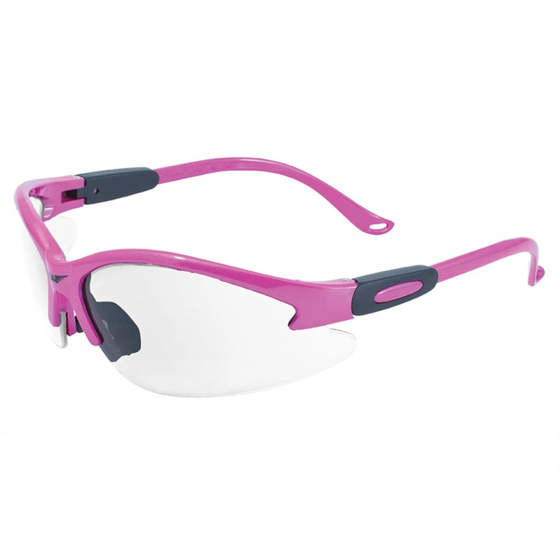 Cougar Dark Pink Frame Clear Anti- Fog  Safety Lenses